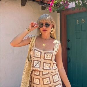 Show Me Your MuMu Virgo Crotchet Crop Top Size L
